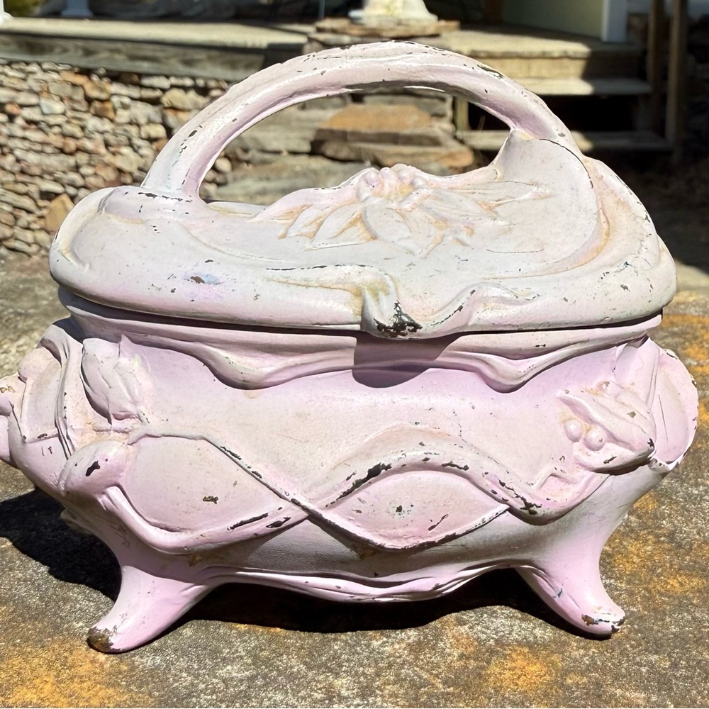 Pink Decorative Accent with Floral Details #7